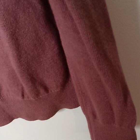 Lucky Brand Women's Medium Cold Shoulder Top - Mauve - Picture 4 of 8